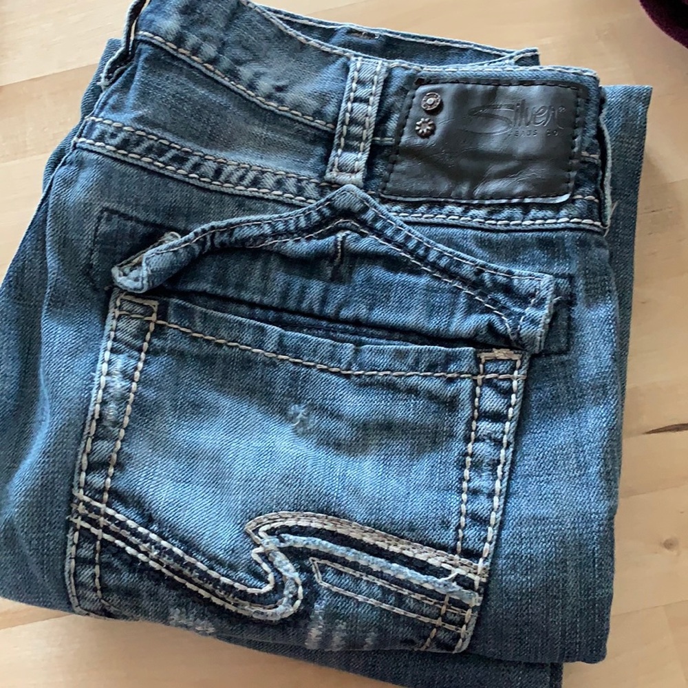 Craig - Mens Silver Jeans, Size 32/32